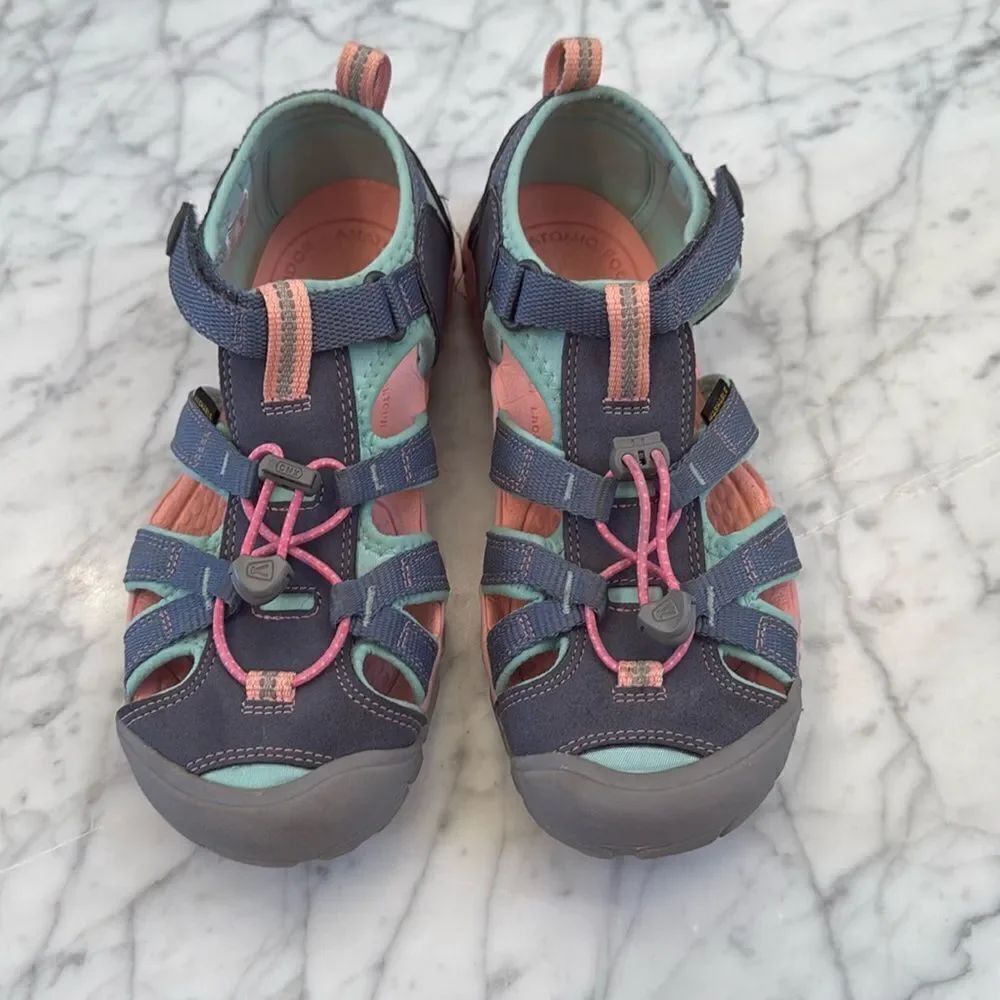 SEACAMP II CNX | FLINT STONE/OCEAN WAVE YOUTH SANDALS Sz 5 Water Hiking Shoes